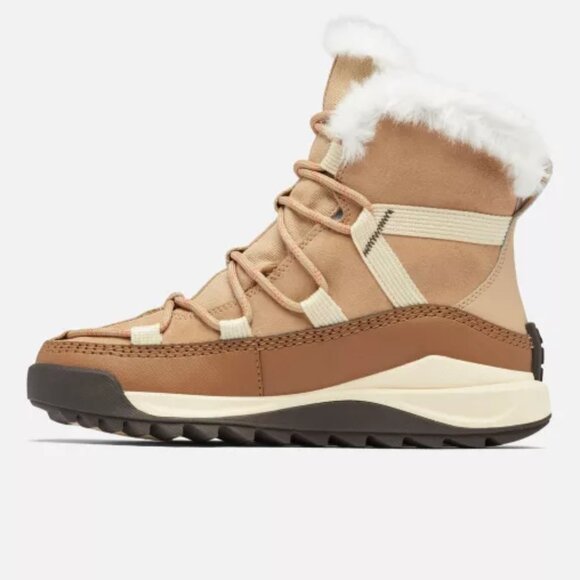 NEW SOREL Suede And Canvas Waterproof Oma Rmx Glacy Boots Brown/white 1125 6s3 - Picture 8 of 11